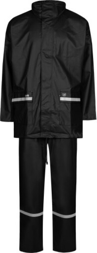 Regnsett sort 1389-07 xl