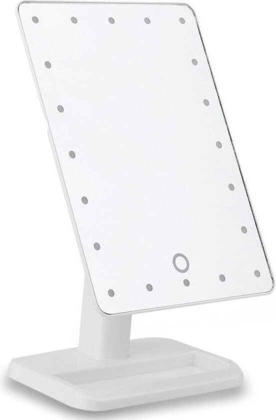 Sminkespeil med LED-lamper - Hvit