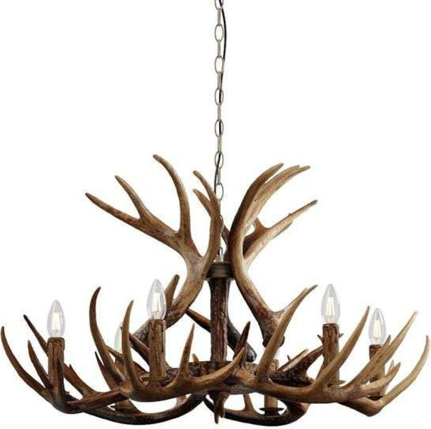 Fibis hengelampe, gevir, brun