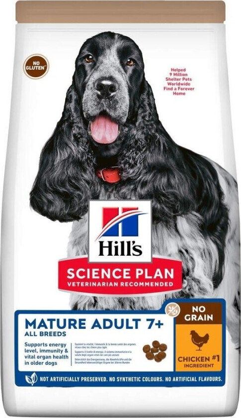 Hill's Science Plan Dog Mature No Grain med Kylling (14 kg)