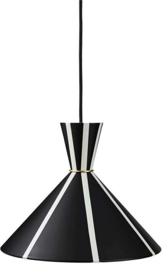 Bloom takpendel Black noir/warm white, stripe