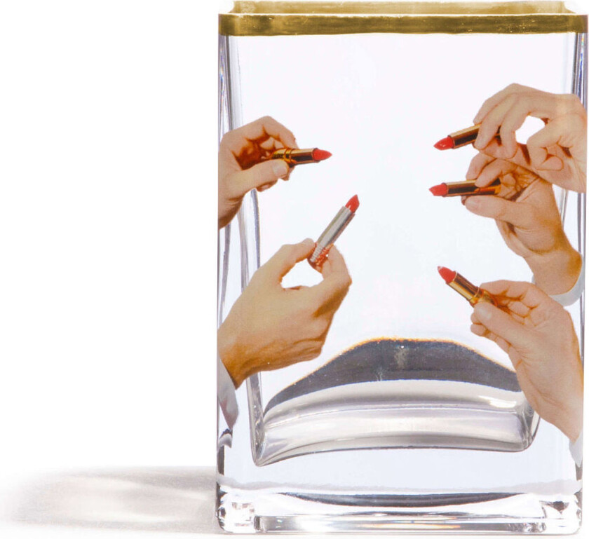 Glass Vase - Lipstick