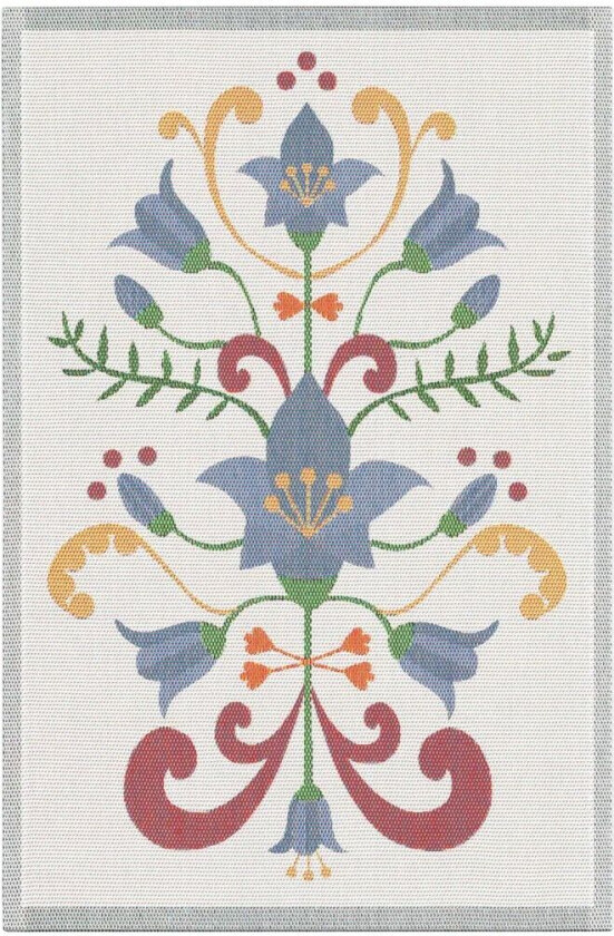 Lindas blåklokke kjøkkenhåndkle 40x60 cm Blå-grå