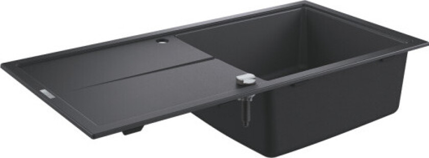 K400, kjøkkenvask, 100x50 cm, svart