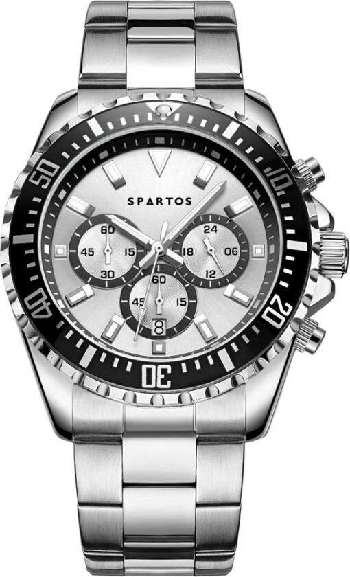Classic Sapphire Chronograph SPW7702 - Kvarts - Sølv - Herreklokker - Rustfritt stål - ledd m/pin - Safir