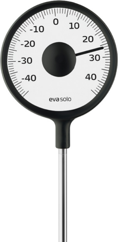 - Outdoor thermometer on a stake