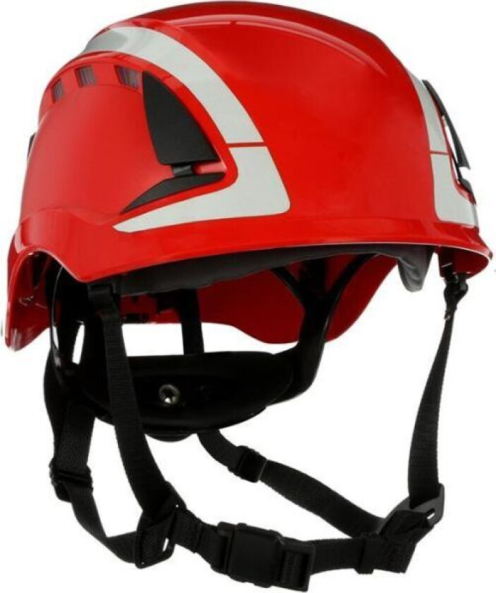 SecureFit X5005V Vernehjelm dobbelt godkjenning, ventilert, refleks Rød