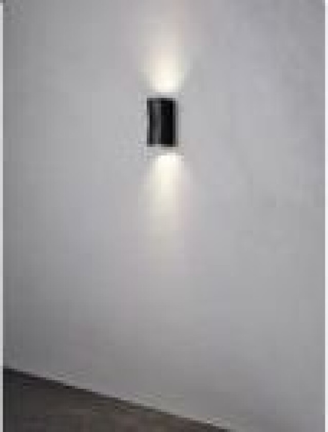 ASK VÆGLAMPE SORT UP/DOWNLIGHT