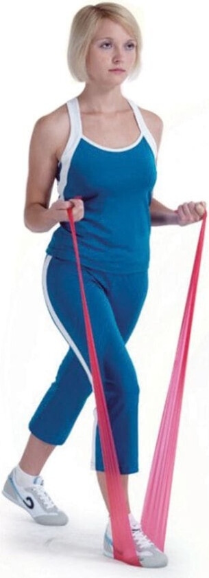 Lateksfri Treningsstrikk Medium Rød 5,5m