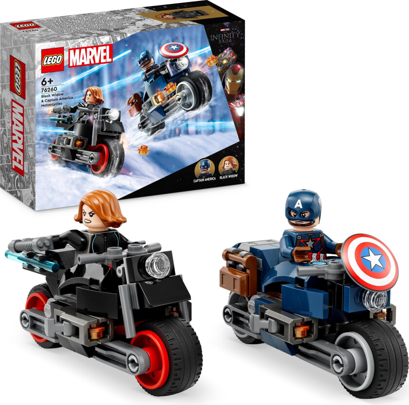 Lego Super Heroes - Motorsyklene Til Black Widow Og Captain America 76260