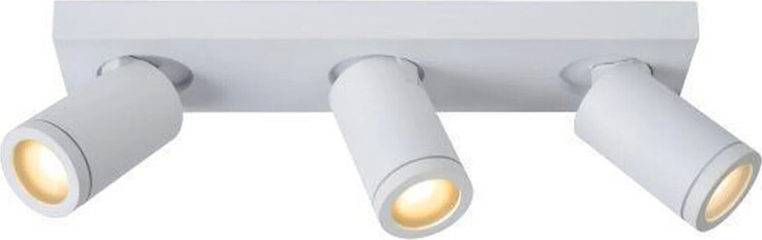 Taylor spot 3 lys IP44 baderom warm to dim 3x5W 2200-3000K - Hvit