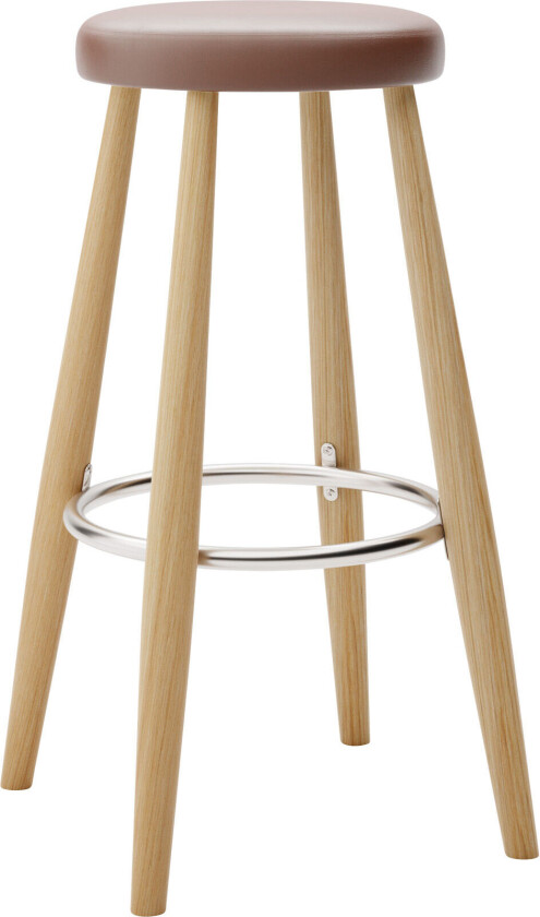 Ch56 High Stool, Oljad Ek, Lädergrupp C Sif - 92