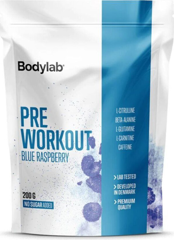 BodyLab Pre Workout Blue Raspberry (200g)