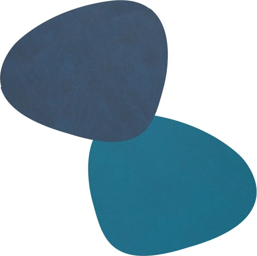 Lind DNA Nupo glassunderlag curve vendbar 1 stk. Midnight blue-petrol