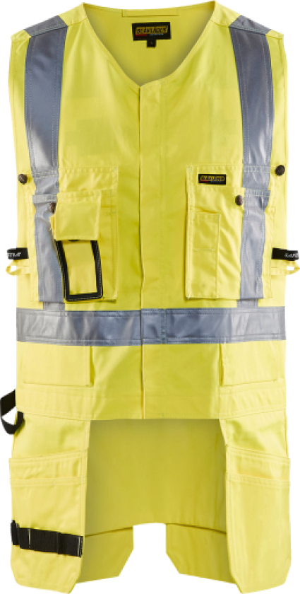 Høy vis håndverksvest høy v
