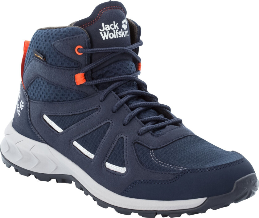 Men's Woodland 2 Texapore Mid 44.5, Dark Blue / Red