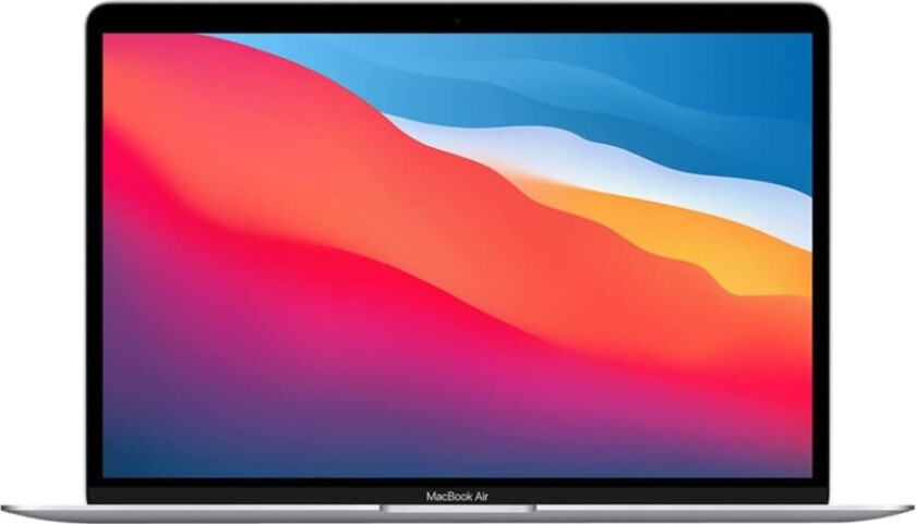 MacBook Air - M1 - M1 7-core GPU - 8 GB RAM - 256 GB SSD - 13.3 IPS 2560 x 1600 (WQXGA) - Wi-Fi 6 - sølv - kbd: Dansk