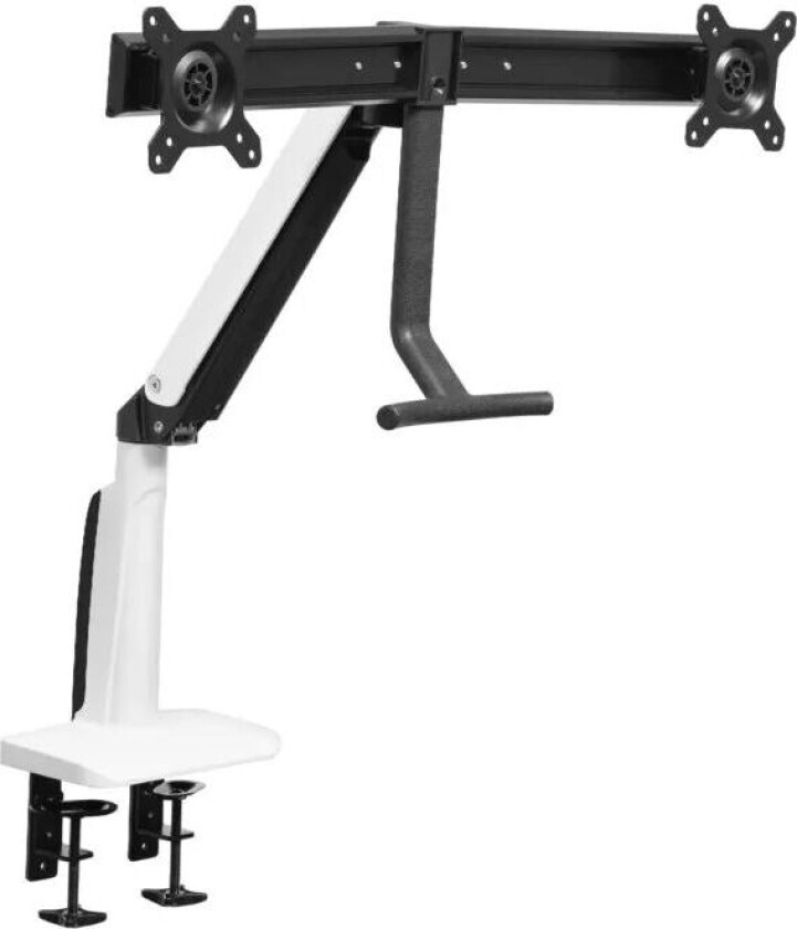 Gassfjæret skjermfeste for 2 skjermer 15-27"