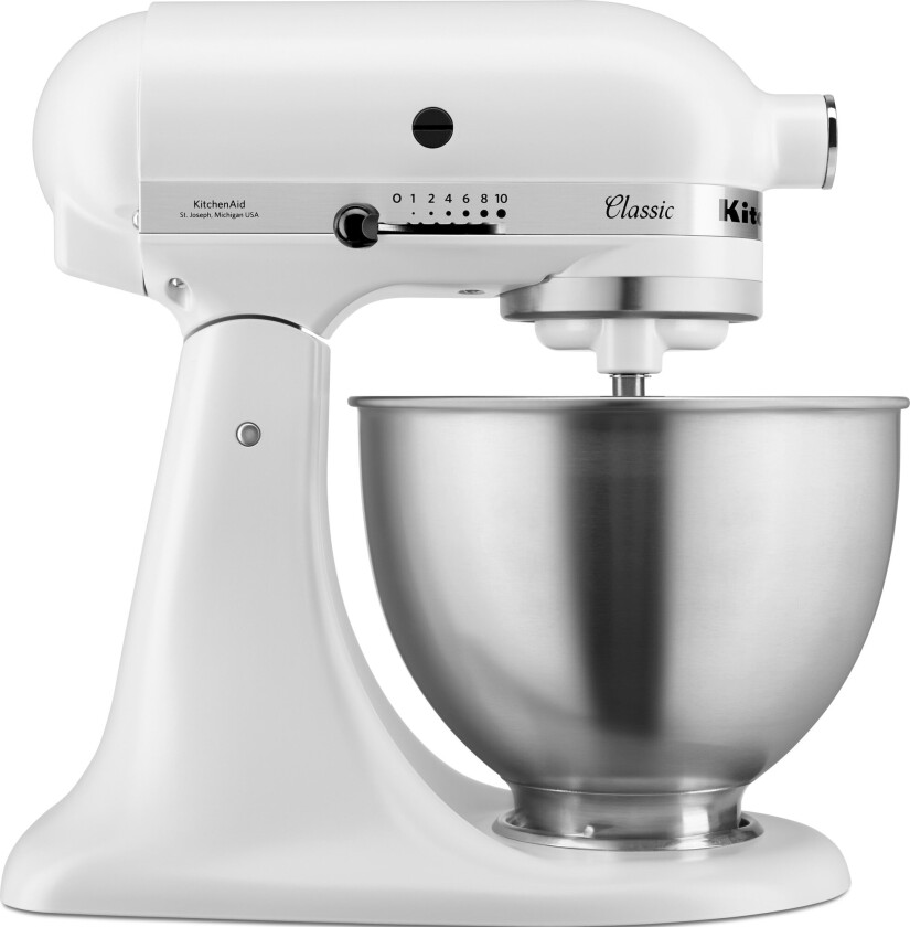 KitchenAid Classic kjøkkenmaskin 5K45SSEFW (hvit)