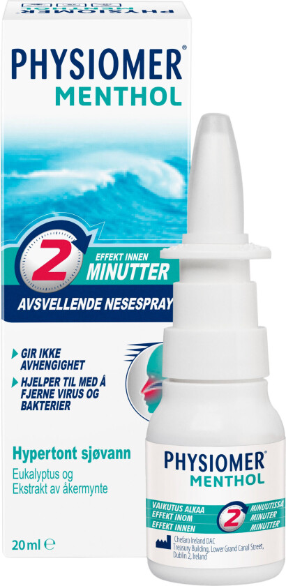 Menthol Nesespray, 20 ml