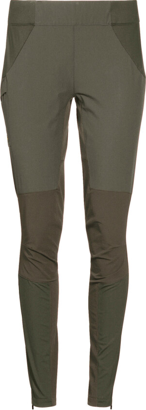 Women's Fløyen Original Tight Pants Darkgreenmud L, Dark Green Mud