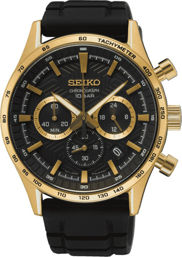 Sports Chronograph SSB446P1 - Kvarts - Gull - Herreklokker - Silikon - Safir