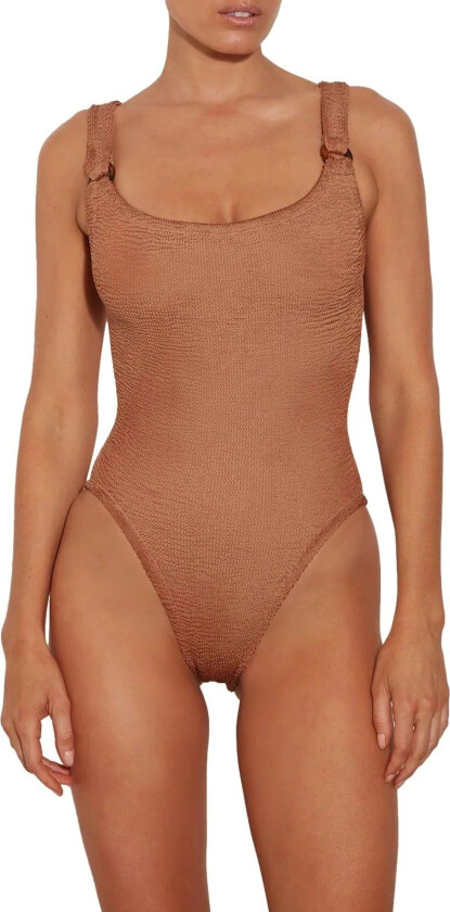 Bilde av Domino Swim Crinkle Badedrakt Brun female