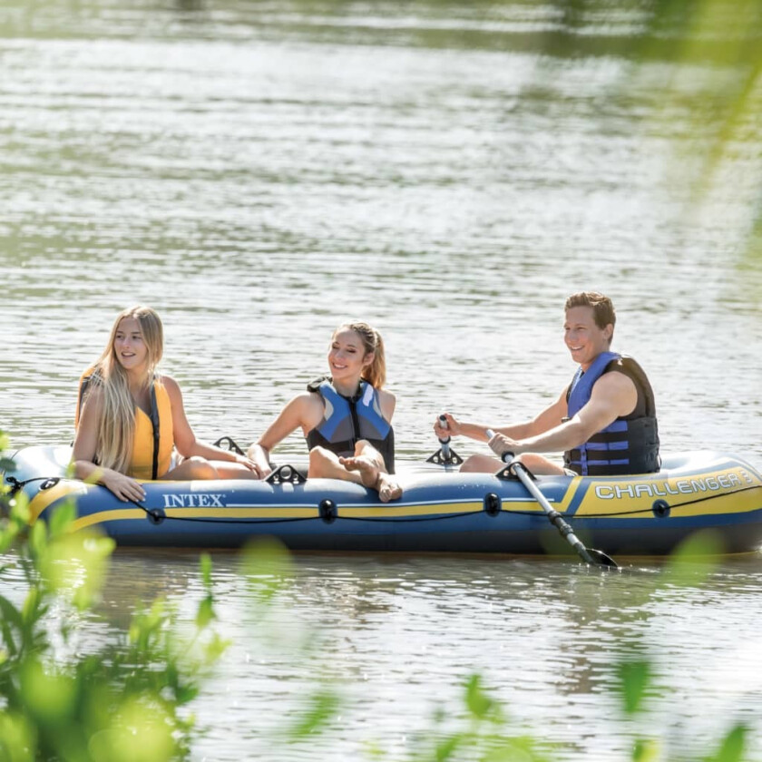 Challenger 3 Setts Oppblåsbar Båt med Årer og Pumpe 68370NP