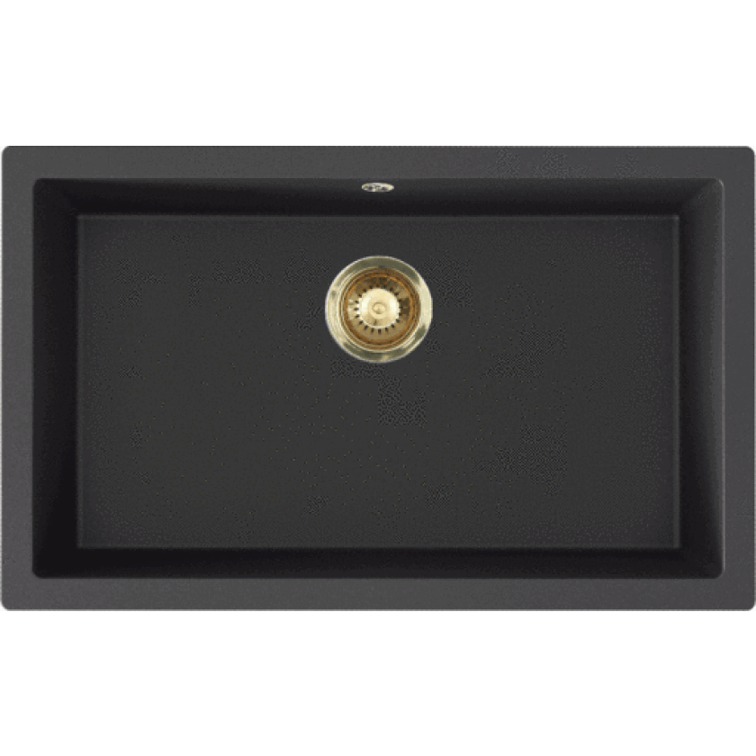 Jupiter 800 kjøkkenvask, 75,6x46,6 cm, sort