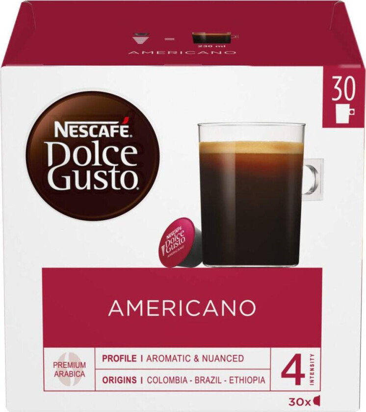 Bilde av NESCAFÉ® Dolce Gusto® Americano Loyalty Pack kaffekapsler 12461554