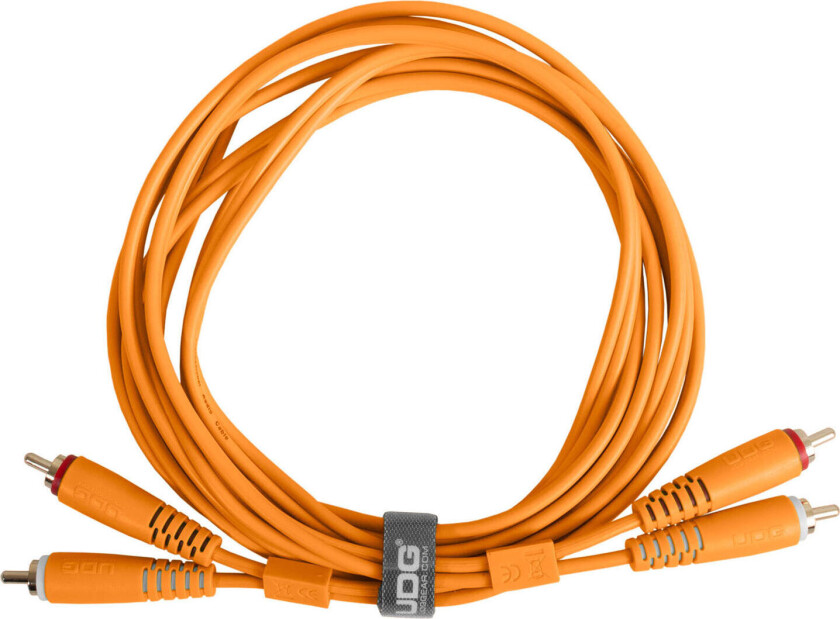 Gear Lydkabel 2x Rca - 2x Rca Orange 3m