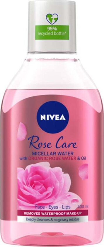 Nivea Rose Care Micellar Organic Rose Water & Oil, 400 ml Nivea Ansiktstonere