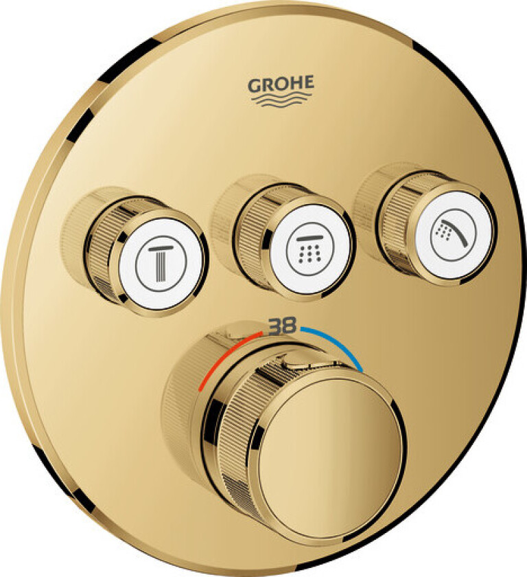 Grohtherm SmartControl Termostat for montering med 3 ventiler