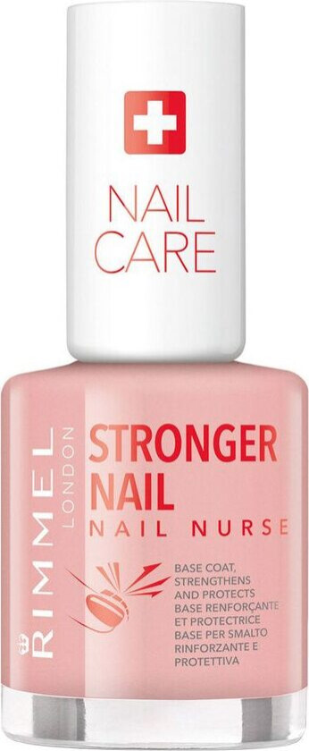 Rimmel Stronger Nail Nurse Base Coat Nail Polish Transparent 12ml