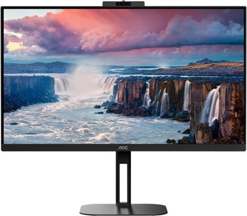 27" AOC Q27V5CW/BK QHD 75Hz USB 65W Hub Speakers - 4 ms - Skjerm