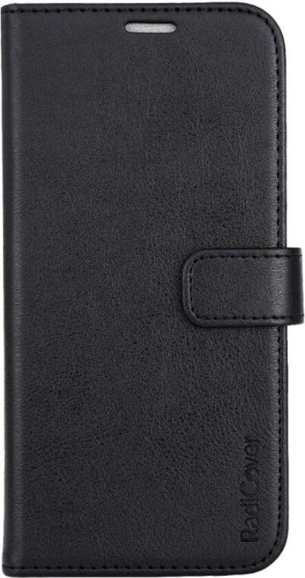iPhone 15 Pro Max Vegan Leather Flipdeksel - 86 % Strålebeskyttelse - MagSafe-Kompatibel - Svart