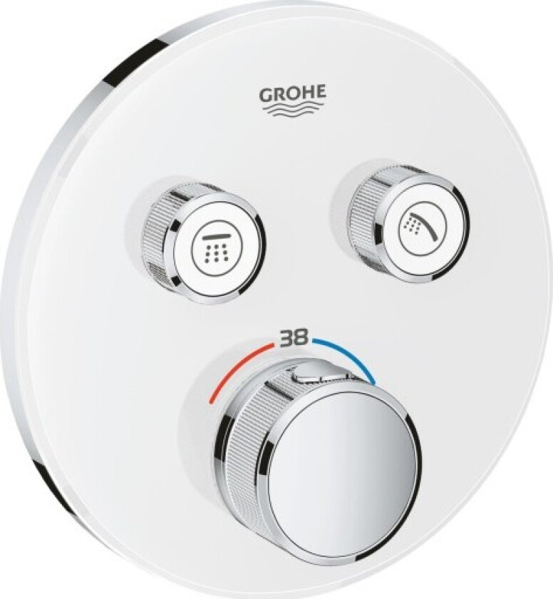 Grohtherm SmartControl dusjbatteri, hvit