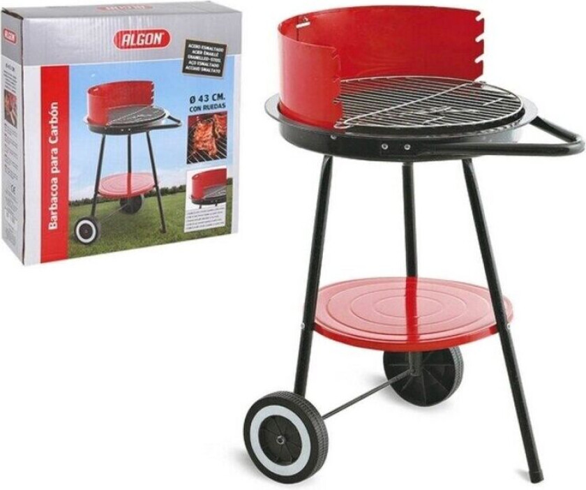 Kullgrill med hjul Algon VEN8433774694908 54 x 45 x 71 cm