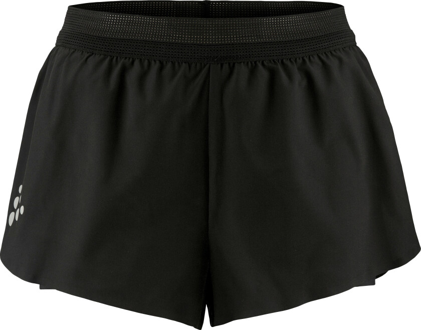 Pro Hypervent Split Shorts 2 Dame Black L