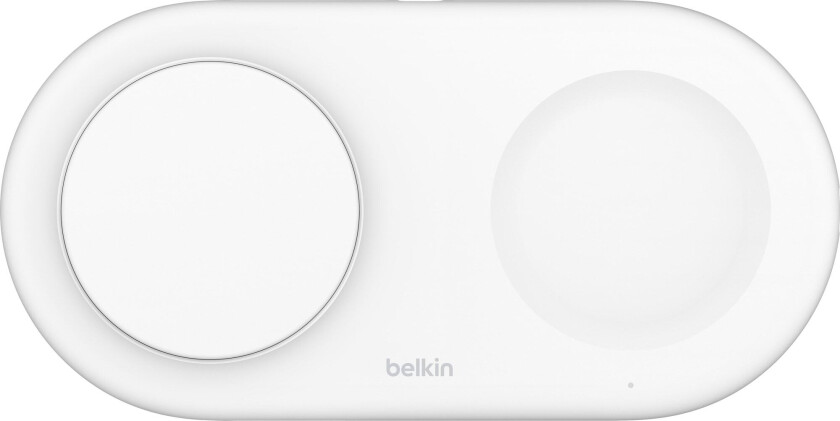 - Qi2 15W 2-in-1 Wireless Charging Pad + 5W USB-C Port, White