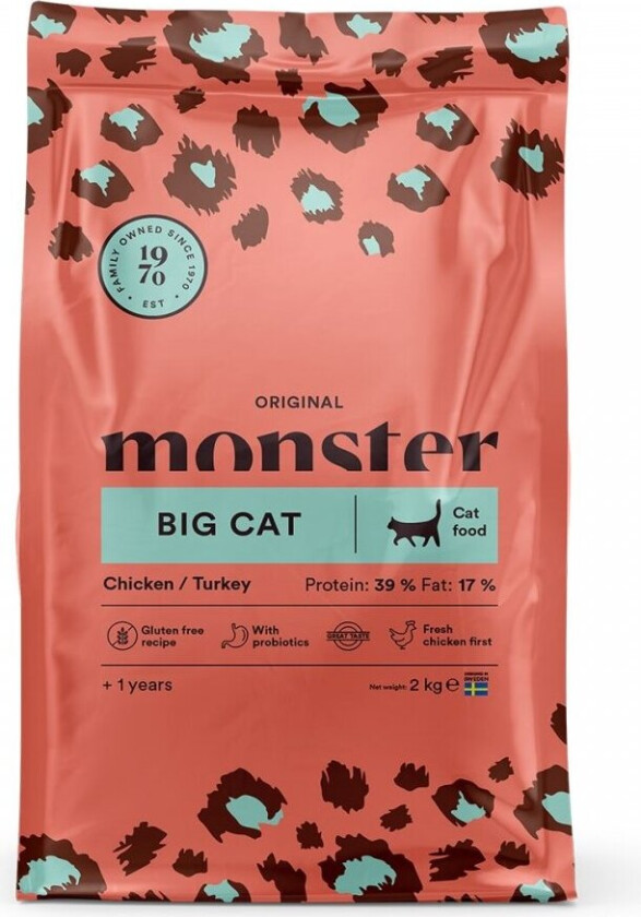 Monster Cat Original Big Cat Chicken & Turkey (2 kg)