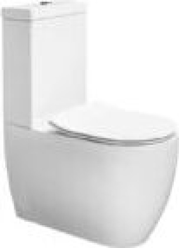 Gulvtoilet Glomp BTW m/ciste u/sæde hvid