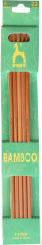 Strømpepinner Bambus 20cm 4,00mm / 7.9in US 6