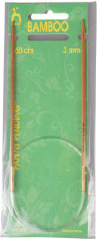 Rundpinner Bambus 60cm 3.00mm / 23.6in US 2½