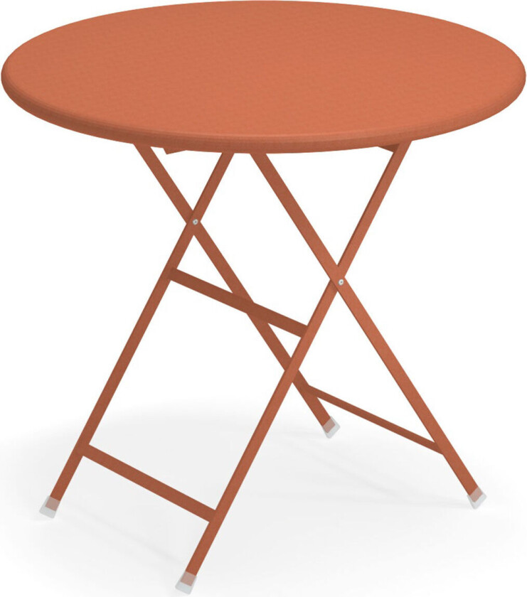 EMU Arc En Ciel Folding Round Table, Maple Red