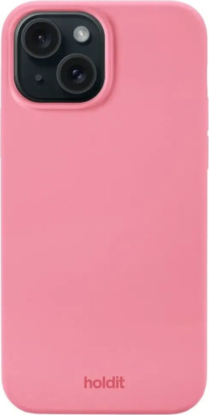holdit iPhone 13/iPhone 14 Deksel Silikon Rouge Pink