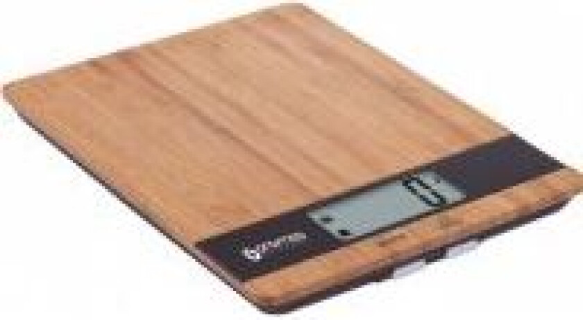 Oromed kjøkkenvekt laget av naturlig bambustre