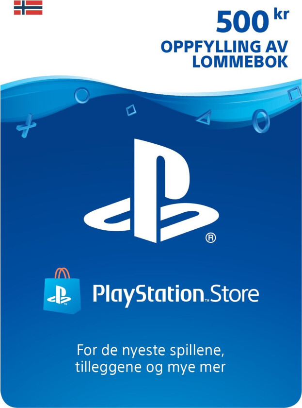 PlayStation Store PSN gavekort 500 NOK