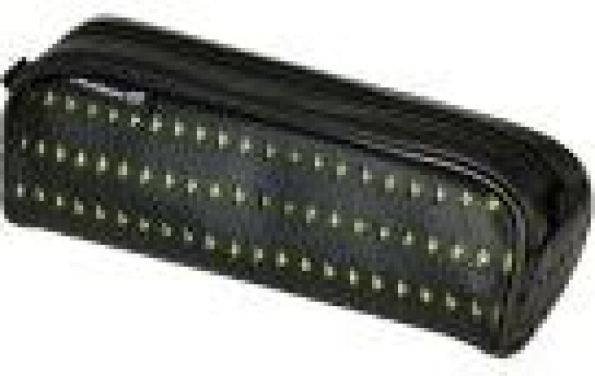 pennal laserkuttet, svart/gult laget av PU-materiale, delvis utstanset på utsiden, trendy - 1 stk (517102)