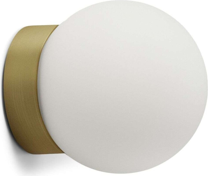 Palla mini C90 tak/vegglampe Opal/Messing